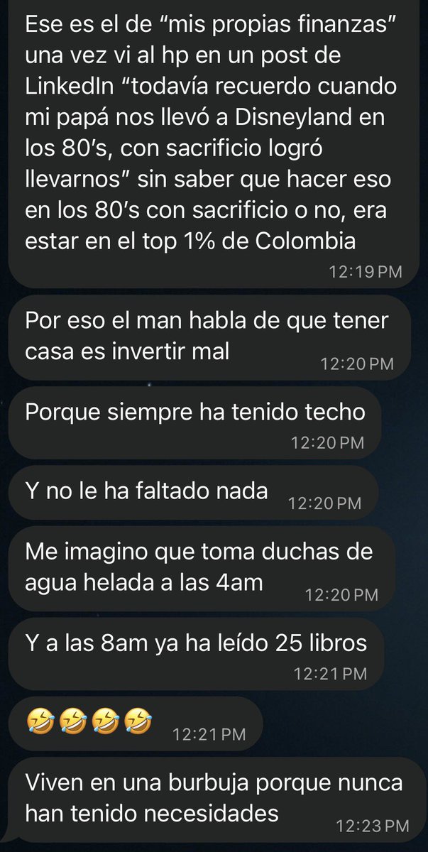 MariaDPemberthy's tweet photo. El gurú Mis propias finanzas no tiene la culpa de sus privilegios,y posiblemente dirige sus cursos a personas como él, que no es la “masa”,porque es cierto que hay mentalidad de “escasez”,pero puede ser psicológica y real,muchos quisieran invertir pero NO pueden porque no alcanza https://t.co/jw5aAJN98e