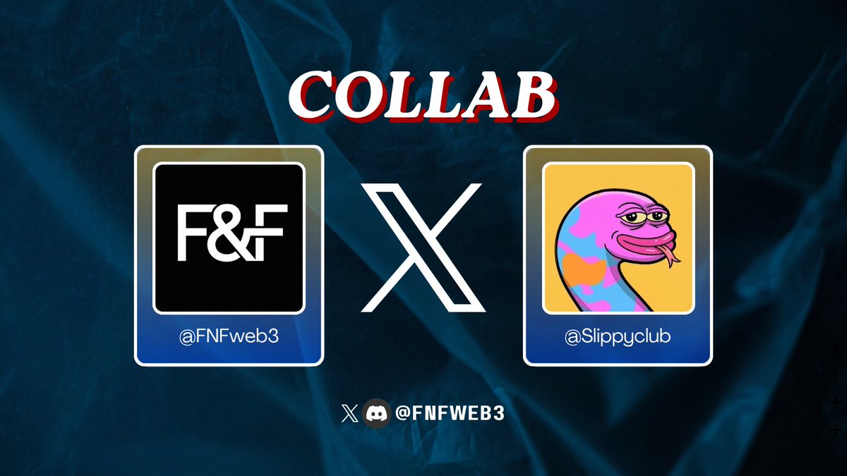 FNFweb3's tweet photo. FNF 🤝 @Slippyclub 

Slippy is an original character brand building on Robinhood Chain, expanding across memes, NFTs, digital games, animated stories, and physical collectibles

The project features an exclusive creative collaboration with Antoine, known for his character design work behind Pudgy Penguins and Slippy

NFT holders are also planned to benefit from future physical and digital product revenue through Slippy’s holder revenue programme

Supply: TBA | Chain: Robinhood | Price: TBA

Giveaways now live in FNF Discord ↓
https://t.co/fR8E7A43RE