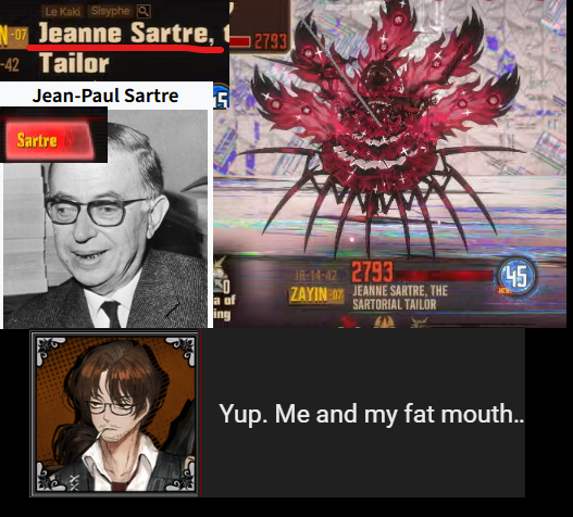 aolinyijiang's tweet photo. *Back in July, I joked about Sartre gender-swapping into Marie

*And now it’s actually happening.

……Humans… careful about what you say… https://t.co/T2maI7s1aX