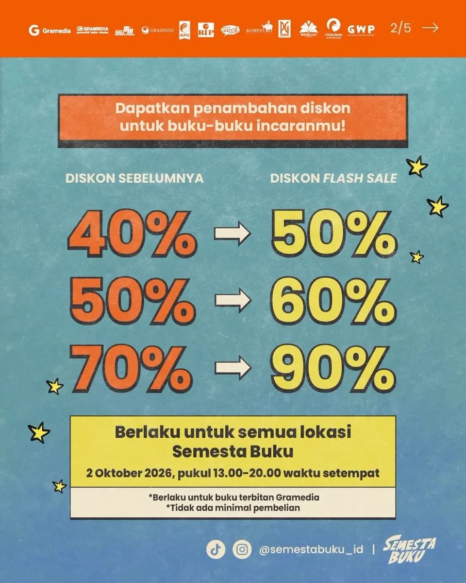 _09numb's tweet photo. Mumpung ada FS lagi, jangan sampai kelewatan!📚
Nggak sempat datang langsung? Tenang, hunting bareng kita aja!🔎
#booklover
#gramedia #bigbadwolf #bookxcess
https://t.co/Yh6O63cKbx https://t.co/aveSn58vTS