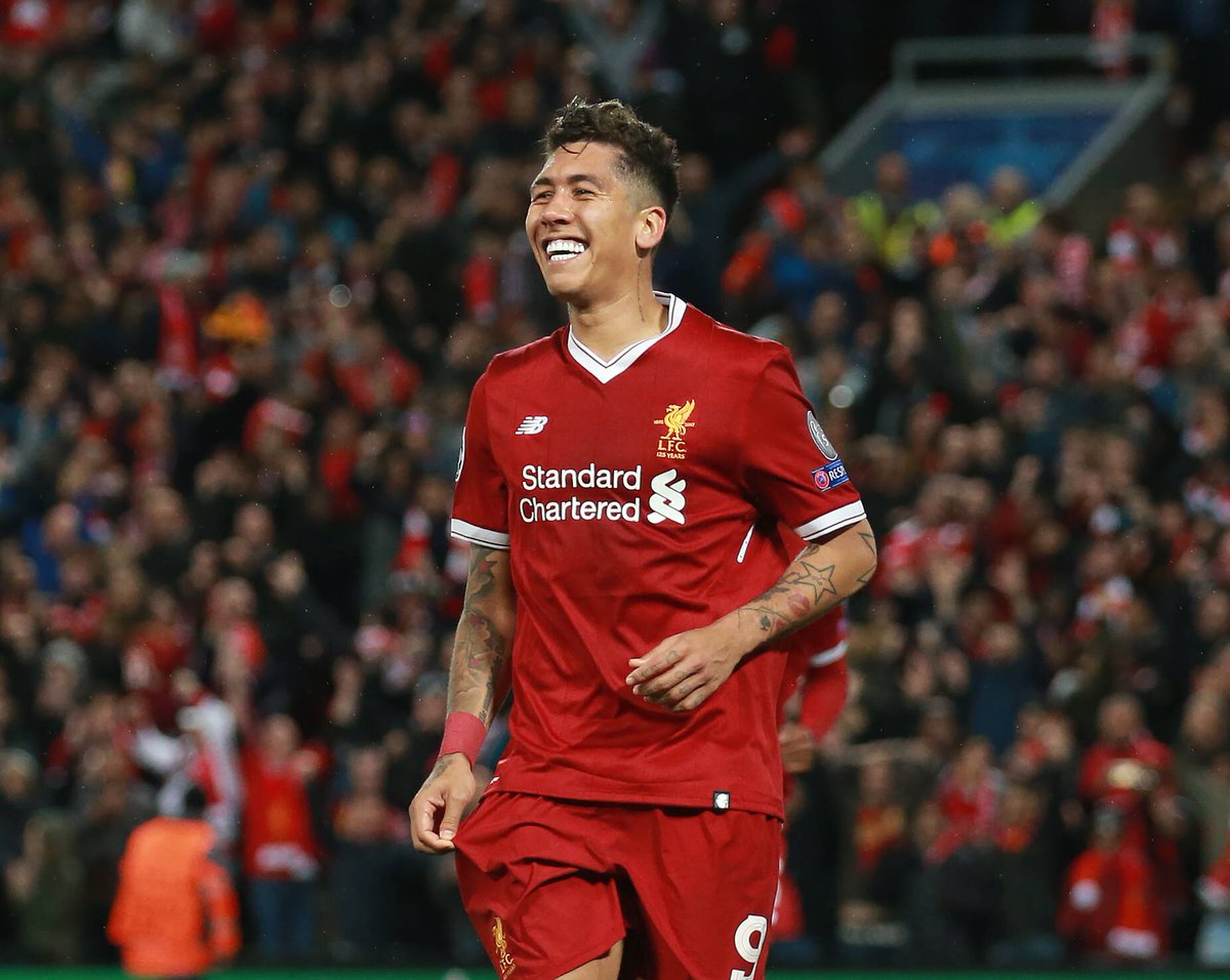 SofascoreBR's tweet photo. Roberto Firmino entre todos os brasileiros na história da Premier League: 

1° em gols (82)
1° em assistências (50)
1° em participações em gols (132)
1° em grandes chances criadas (66)
1° em dribles certos (352)

🇧🇷🥳 https://t.co/g0GeUjSLLN