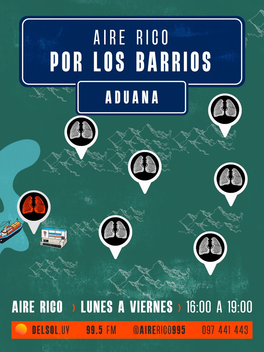 AireRico995's tweet photo. 🫁 Aire Rico por los barrios: ADUANA 📍

Hoy programa especial desde la cancha de Waston. En vivo en YouTube desde el canal de DelSol.

 📲 https://t.co/xGMXLPyF2t https://t.co/T8zfpzoCIR