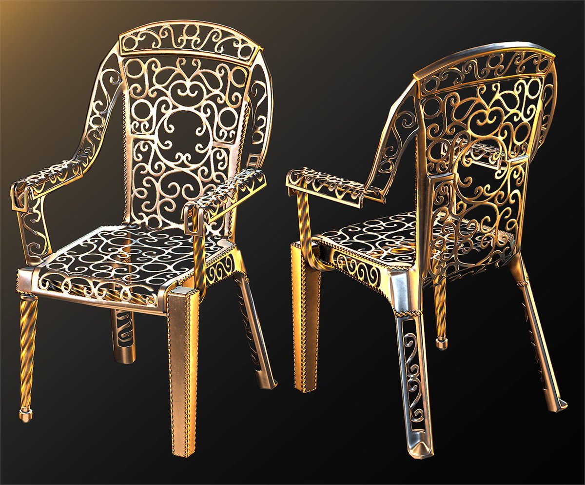 domch1_'s tweet photo. Hey everyone! The Wrought Iron Chair is finally in the game! 🎉

As always, thank you so much for all your support <3

Go grab it here: https://t.co/9tWO65wP9d
#rust #rustskins https://t.co/PhmIa3WwS8