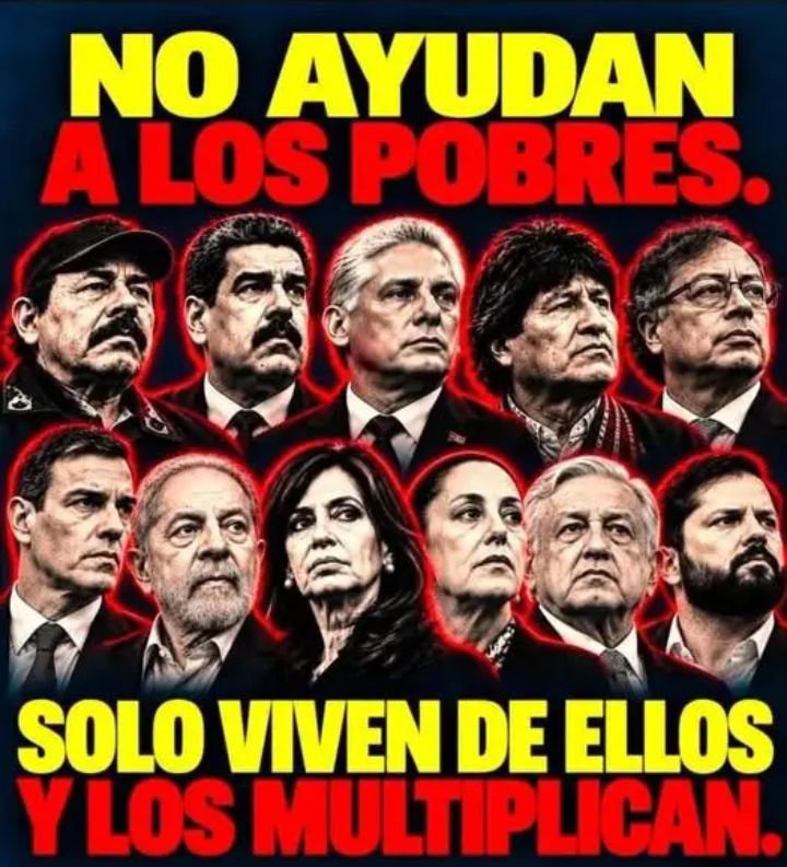 Blancoy48488239's tweet photo. Todos los comunistas son iguales,llegan al poder con el discurso de eliminar la pobreza y la que eliminan es la de ellos,se hacen inmensamente ricos y la pobreza para el pueblo,la generalizan. https://t.co/lvlidN2LcV