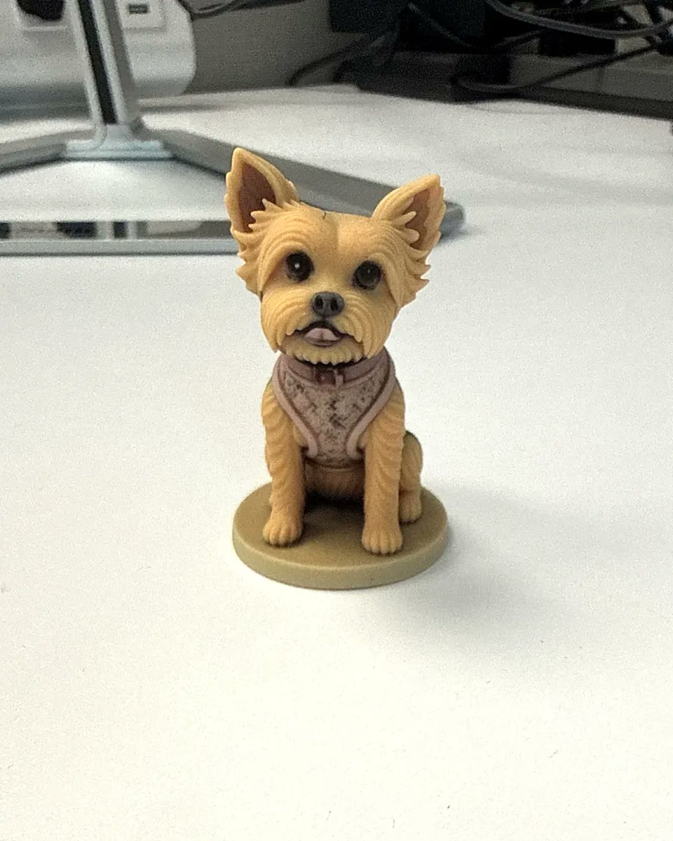 nendodotworld's tweet photo. melissa made a cute nendo of her dog 🐶 https://t.co/Tn4wASkmMd