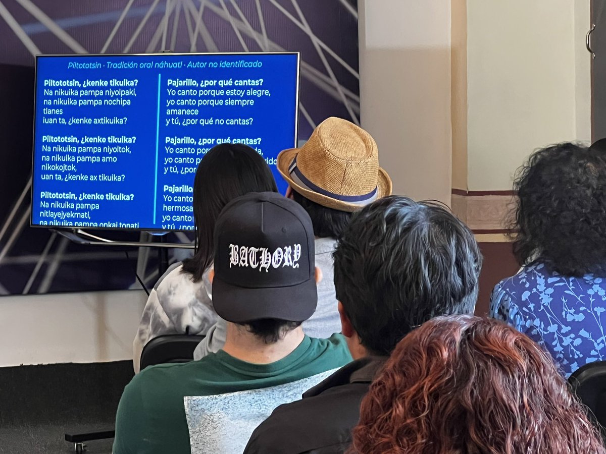 AuraBuap's tweet photo. #EnDirecto | “Las humanidades digitales dicen lo mismo de siempre, pero ahora con evidencias”. 🤖🎶

Desde AURA BUAP inicia la conferencia 𝗖𝗢𝗡𝗧𝗔𝗡𝗗𝗢 𝗦𝗜𝗡 𝗖𝗔𝗡𝗧𝗔𝗥, con Daniel Mocencahua Mora “Dr. Robot”.

🔖 @BUAPoficial https://t.co/m0VgHJXcai