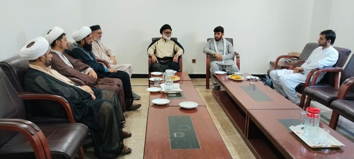 imamia_students's tweet photo. مرکزی صدر امامیہ اسٹوڈنٹس آرگنائزیشن پاکستان برادر سید امین شیرازی نے وفد کے ہمراہ مرکزی صدر مجلس علماء مکتب اہلبیت علامہ حسنین عباس گردیزی اور انکی کابینہ سے ملاقات کی و مختلف امور پر پر تبادلہ خیال کیا۔
#ISOPakistan
#IMH https://t.co/tL0gJLGK0q