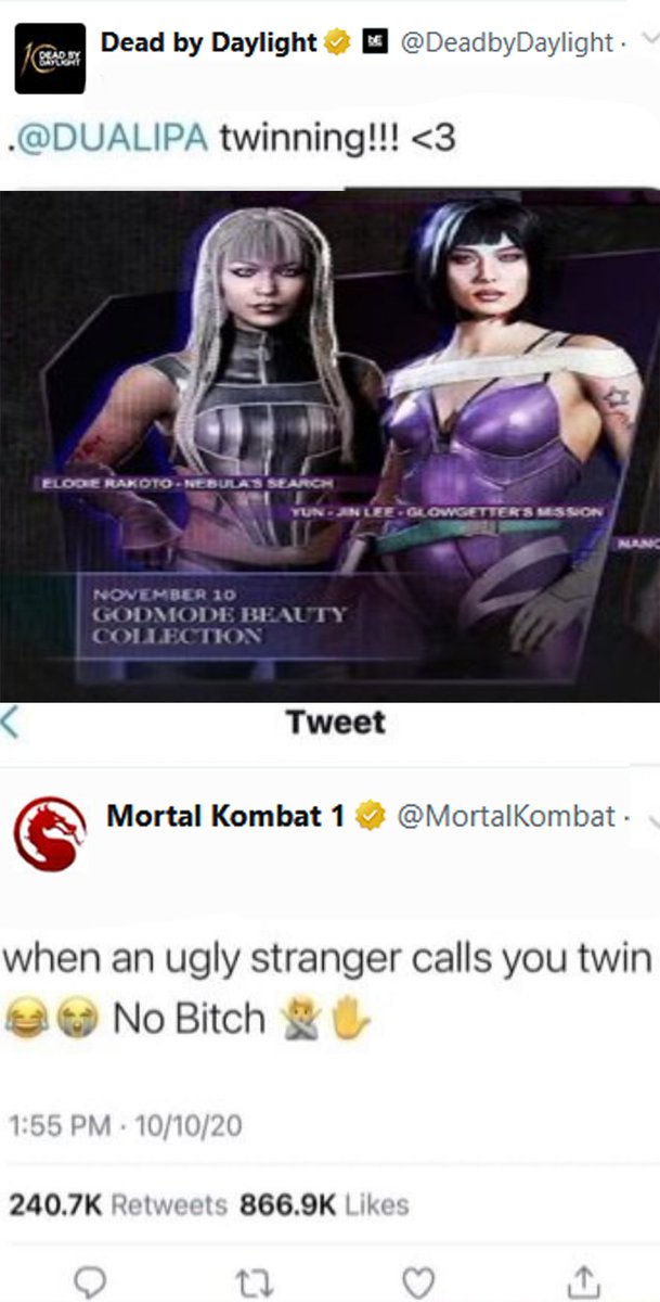 ITopUrDad's tweet photo. BHVR want MK in DBD soooooo bad 😭 https://t.co/xoca1l6iRp