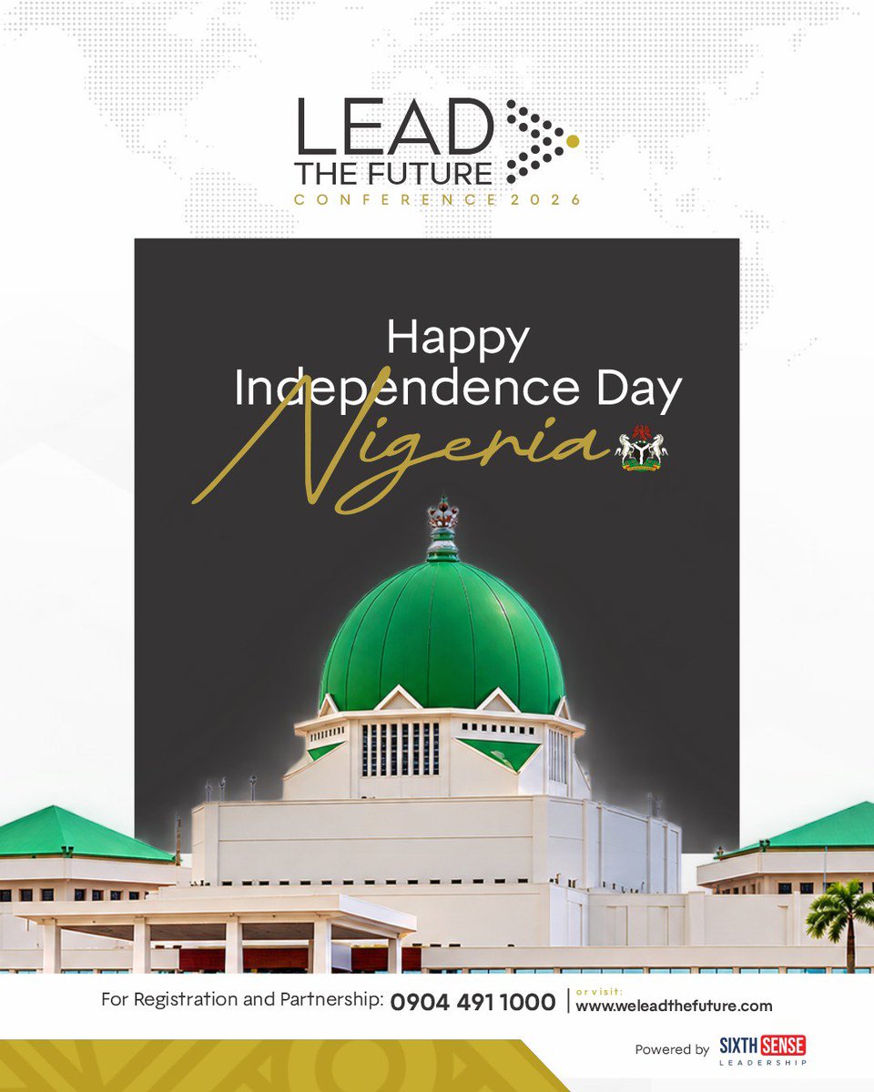 lead_thefuture's tweet photo. Celebrating the resilience, potential, and future of our great nation! 🇳🇬 

Happy Independence Day, Nigeria!
  
#NigeriaIndependenceDay #LeadTheFuture #FutureLeaders #Nigeria https://t.co/uDAVPyTknw