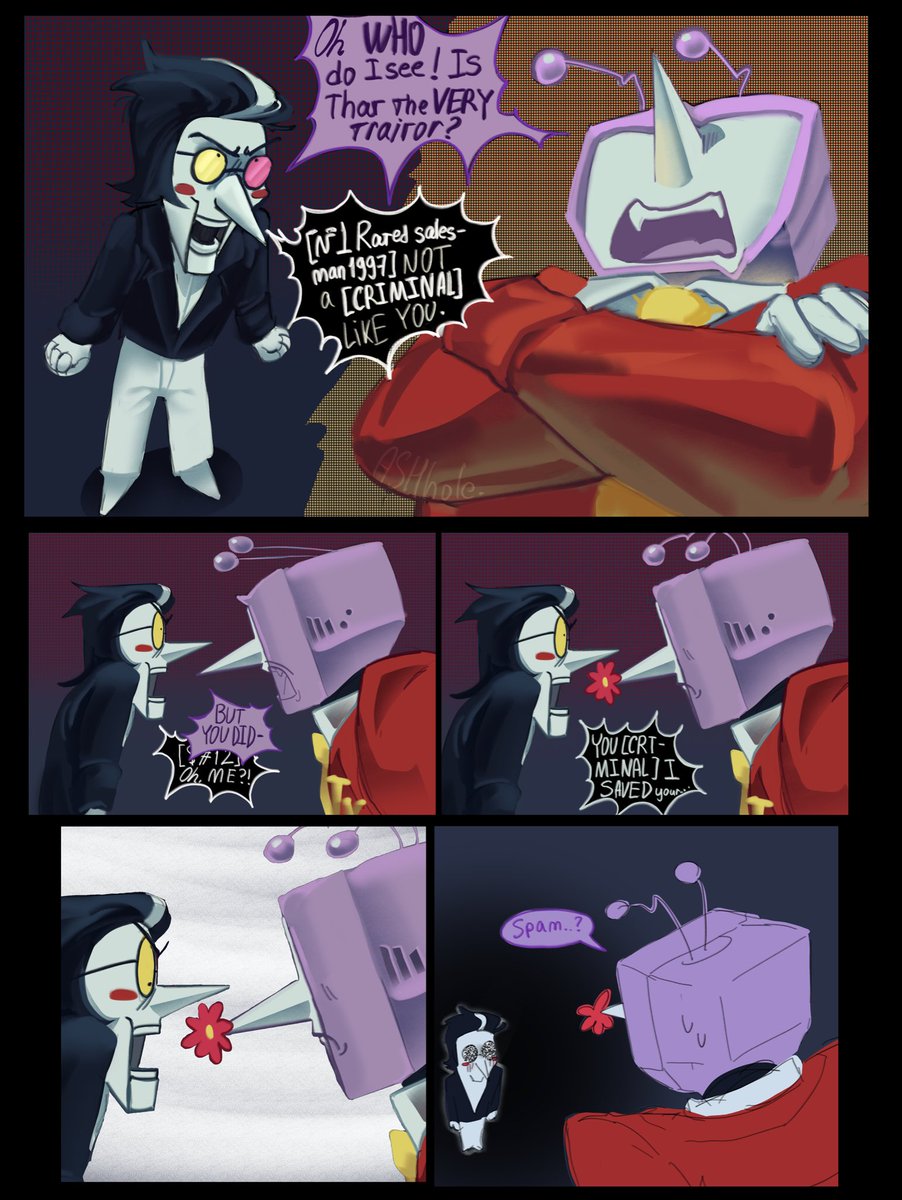 4SHh0lee's tweet photo. Hai
 #spamtenna #tenna #spamton #deltarune https://t.co/KVm2TjQMjH