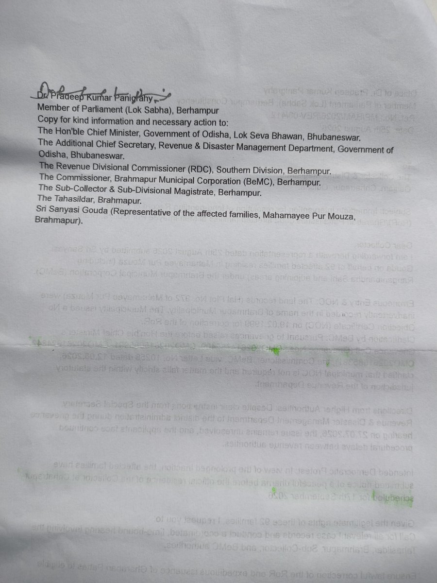 nirikhyaka's tweet photo. Following the District Collector’s failure to fulfil his assurance on resolving the long-pending patta issue, a peaceful protest will be staged at his official residence on October 16.@arvindpadhee @CMO_Odisha @drpkpanigrahy @Ganjam_Admin @sureshkpujari @rdmodisha @sp_ganjam https://t.co/uuKg8NXepN
