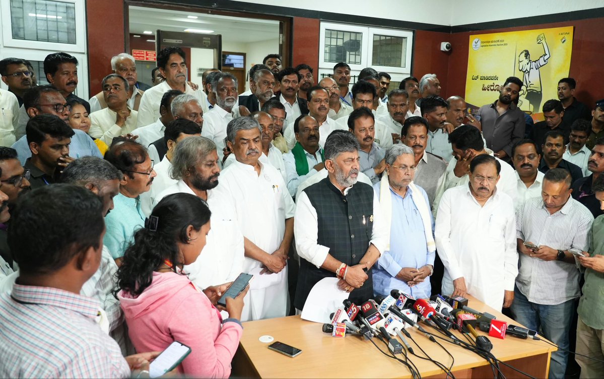 DKShivakumar's tweet photo. Every vote matters. Every voter matters.

Today, along with my Cabinet colleagues and senior Congress leaders including Former CM Shri @siddaramaiah, KPCC President Shri @HariprasadBK2, DCM Shri @DrParameshwara I met the Chief Electoral Officer and submitted a detailed representation regarding the serious concerns over the alleged bulk filing of Form 7 applications seeking deletion of voters.

We have brought to the notice of the Election Commission several cases where Form 7 applications appear to have been generated and distributed at the grassroots level, containing EPIC numbers and details of voters. There are also complaints from citizens who have found their names or voting rights affected, with FIRs registered in different districts.

The Election Commission has assured us that action will be taken against anyone who knowingly makes false statements or declarations in Forms 6, 6A, 7 and 8.

ERO-level action under Section 31 of the Representation of the People Act, 1950, will follow an inquiry under Rule 20 of the Registration of Electors Rules, 1960.

The Election Commission has also directed that Form 7 applications for deletion on the grounds of death must be supported by a death certificate, while applications citing duplicate entries must mention the second EPIC number in the BLO remarks.

Whether the number is one, ten, 25,000 or 25 lakh, the investigation must take its own course. Where were these forms printed? How were they generated? Who distributed them?

It is my bounden duty as Chief Minister to protect the votes of the citizens of Karnataka and to protect every section of our people.

The FIRs already registered will be investigated by the police and the Government will not interfere in the process.

The law will take its own course. I will stand firmly with every voter and protect their right to vote.

#SIR | #VoteChori
