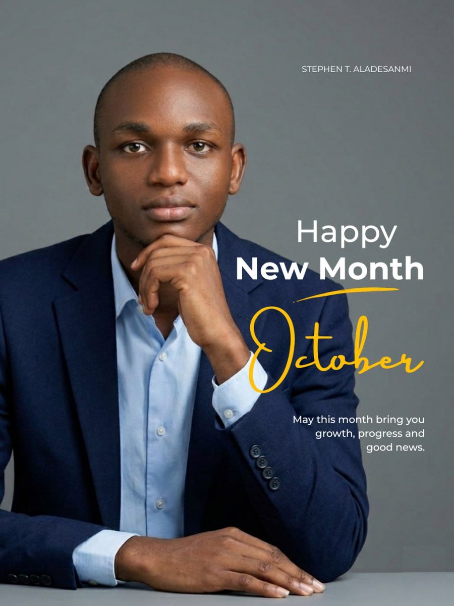 AladesanmiSA's tweet photo. Hello, October. 🍂

A new month, a fresh beginning, and another reminder that God’s plans are greater than ours. 

May His grace guide us, His favor go before us, and His plans for us unfold in ways we never expected.

Here’s to a blessed and beautiful October. 🥂 https://t.co/8U0Kz2f2pY