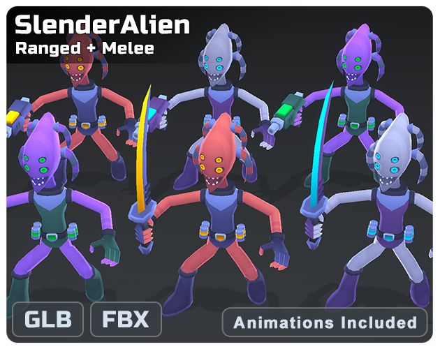 SmallrainLab's tweet photo. Game assets for #gamedev #indiedev

▶ Key Features
- Includes basic animations
- Formats：FBX / GLB

▶ itchio
https://t.co/yL7GGKwf3O

#godot #ue5 #unrealengine #unity3d 
#gameart #lowpoly #ゲーム制作 #ゲーム開発 https://t.co/Il6b6P4MZ6