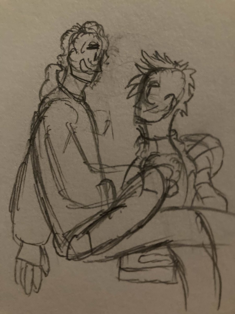 _daeli_n's tweet photo. so I've drawn this before a couple times but jojo absolutely could and WOULD, however if I tried I would fall over and drop him
both these drawings are kinda old so I dont really like them much but theyre relevant
#daeseph https://t.co/DR2fsavbWs