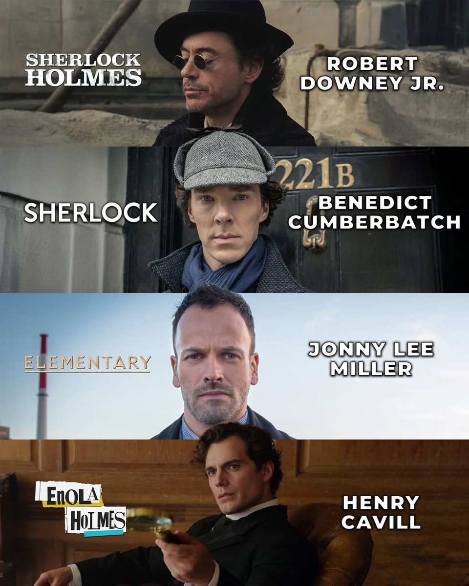 cinefandomtv's tweet photo. Who played the best Sherlock Holmes 🤔 https://t.co/Tmv0yE4qqC