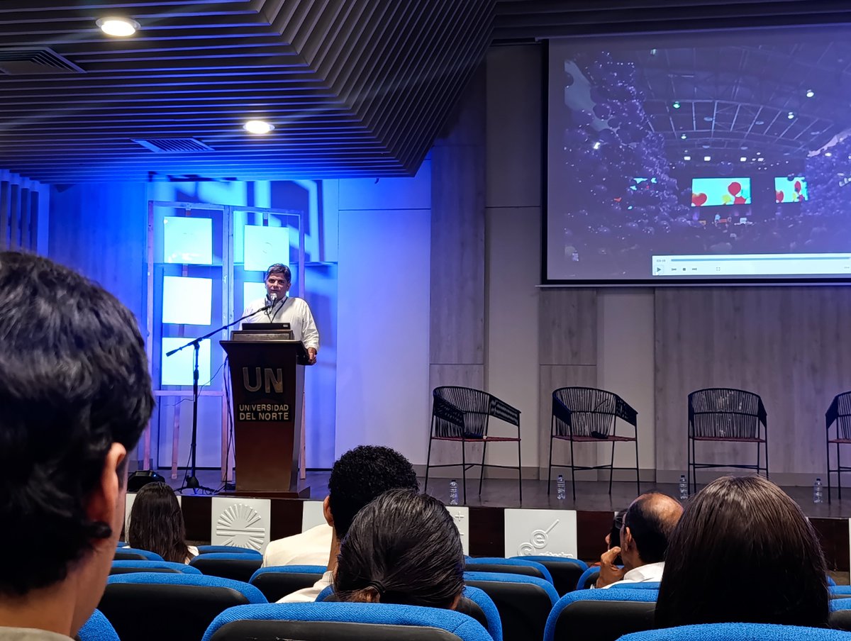 UninorteCO's tweet photo. #HoyenUninorte tiene lugar el evento "Transformaciones y desafíos en la educación superior" en el cuarto día de #CátedraEuropa. 

Se desarrollarán 3 conferencias desde las 9 a.m. hasta las 12:20 p.m: 

▶️ Rewilding Education in the Digital Age - Kathrin Otrei-Cass, Universidad de Grazz (conferencia principal)

▶️ Transformación digital en las instituciones de educación superior.

▶️ Experiencias de la transición de la presencialidad a la digitalización del aprendizaje.

📍 Auditorio Marvel Moreno.