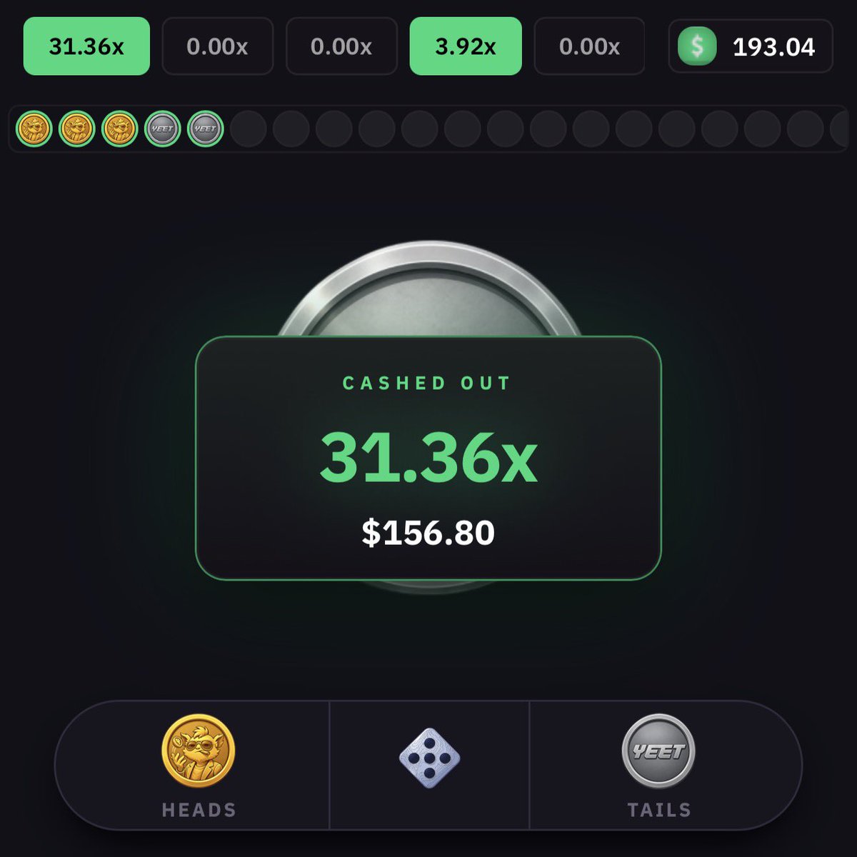 ifwraviel's tweet photo. claimed my monthly and flipped it to $200. 

I LOVE YEET!🤣❤️ https://t.co/NfwM0ENz53