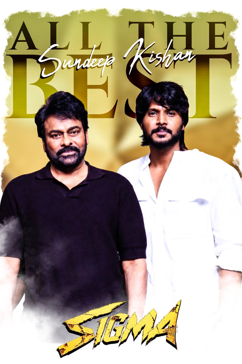 og_ramcharan's tweet photo. Wishing the entire team of #SIGMA a grand success! ❤️‍🔥💥

All the very best to  @sundeepkishan  Anna and the entire cast &amp; crew for a spectacular theatrical journey. ✨️

Best wishes from Mega Star Chiranjeevi Garu’s fans! ❤️‍🔥

#SigmaInCinemasOct2 https://t.co/SbKWgFBfaq
