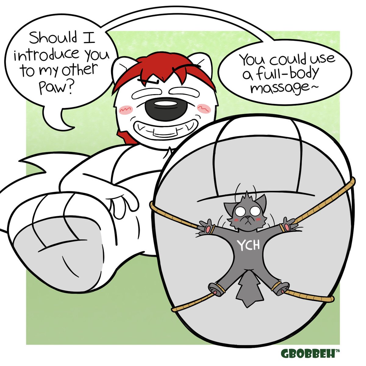 GBobbeh's tweet photo. It's time for another YCH! This one will feature my good friend @SeanDeSQRL, who's got you right where he wants you >:3c

I'll be offering 12 slots, each one being $25 USD. They'll be available for all of October or until sold out (whichever comes first!)

DM me if interested~ https://t.co/D5T0xpt2SE