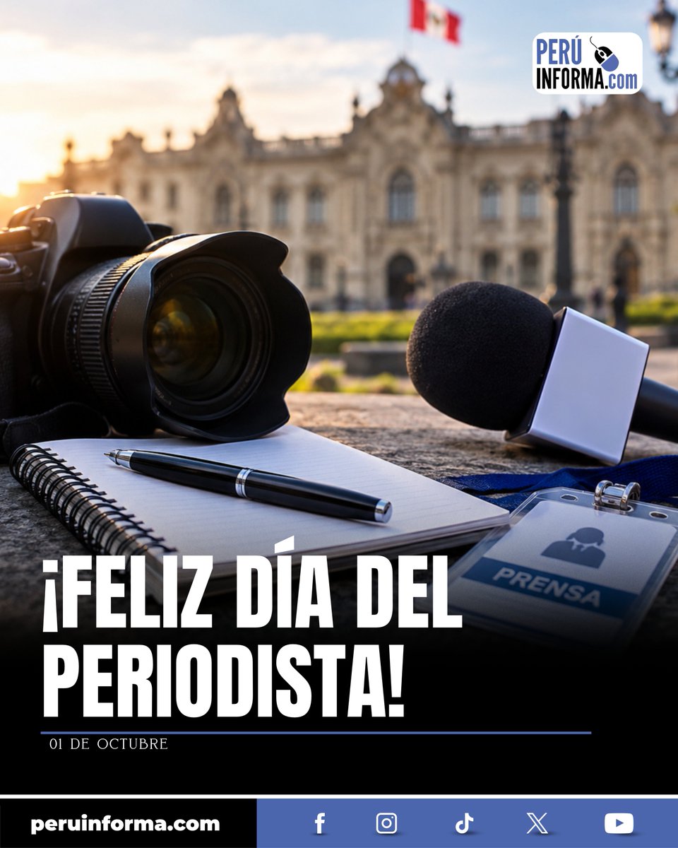 peruinforma's tweet photo. 🔵⚪️Hoy reconocemos a quienes, con compromiso y responsabilidad, tienen la misión de informar, investigar y llevar a la ciudadanía información veraz y oportuna.
Nuestro saludo a todos los periodistas que ejercen esta profesión con vocación, ética y compromiso con el país. https://t.co/TnTO5f2ikL