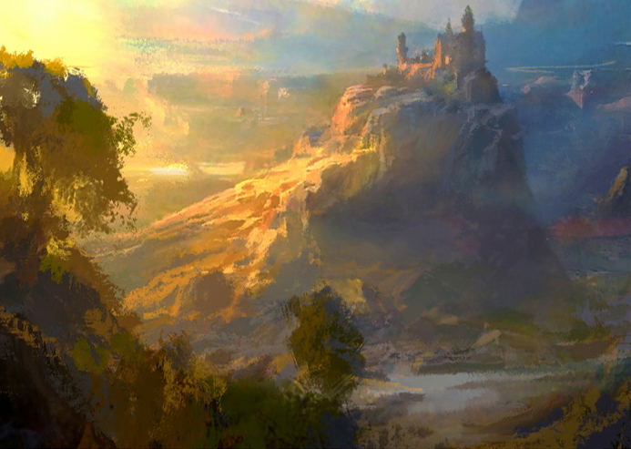 NathanFowkesArt's tweet photo. fantasy scape. https://t.co/SWoGUxMOrQ