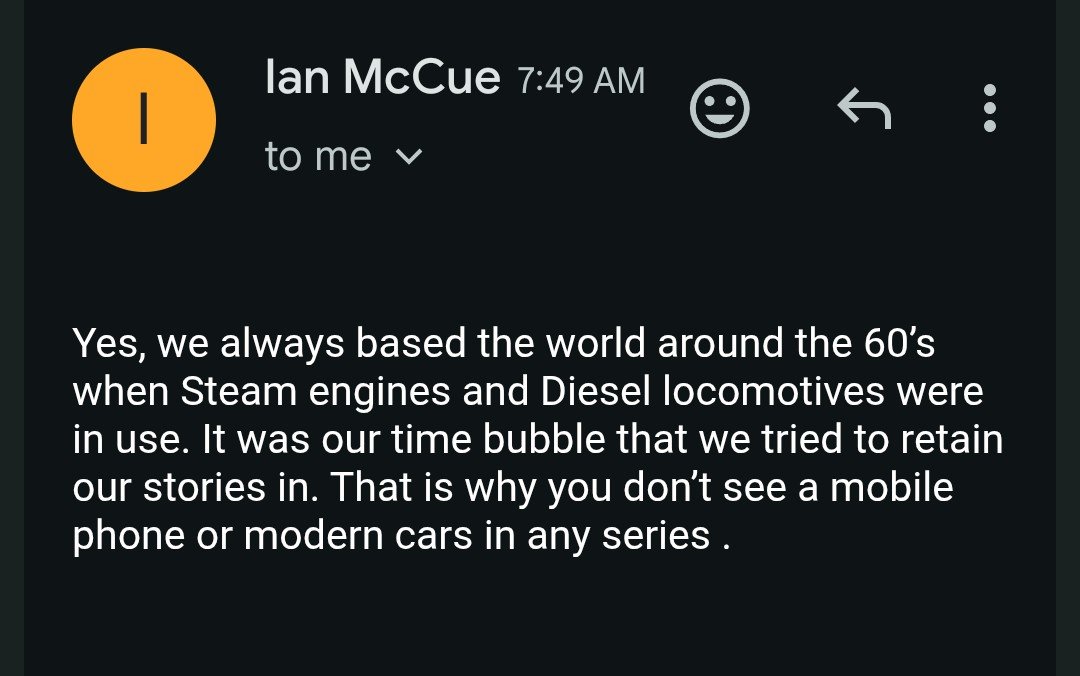 LeSoupBowl's tweet photo. Ian McCue confirms that the CGI era of Thomas and Friends is infact set in the 1960s https://t.co/VO4sDebh9h