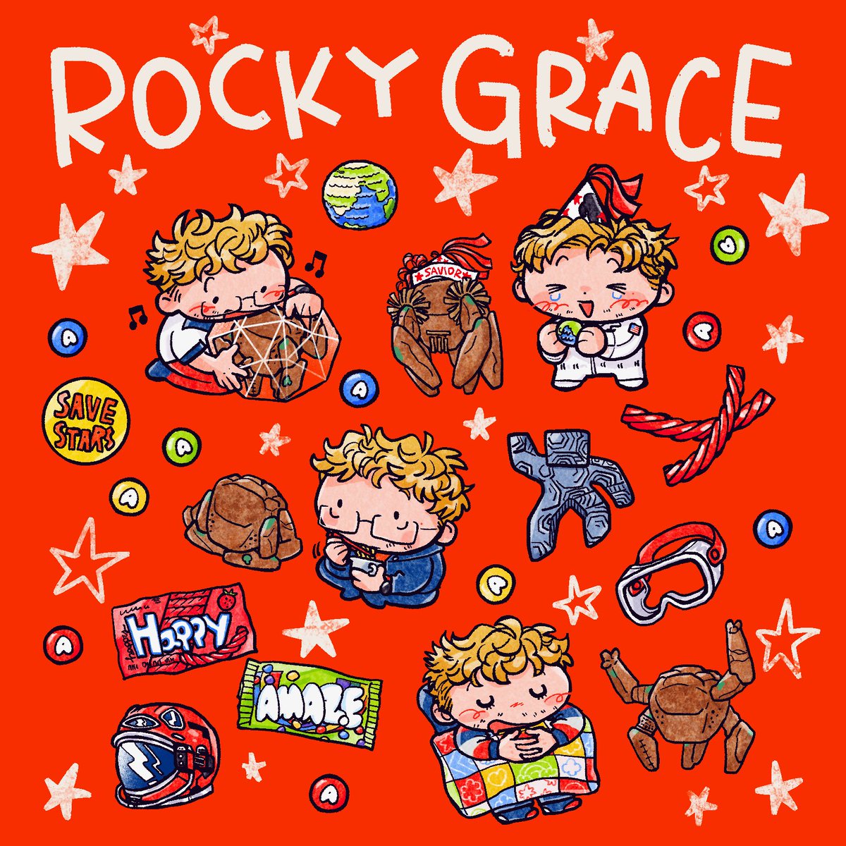 o3c3o's tweet photo. ❤️🧡💛SAVE STARS！🤎💚🖤

#projecthailmary
#rylandgrace
#rocky https://t.co/3w9ogdUtwK