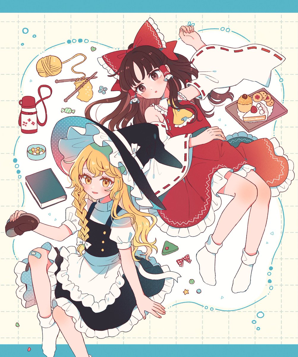 mzkzmm's tweet photo. 霊夢と魔理沙 https://t.co/lqk9tETZqy