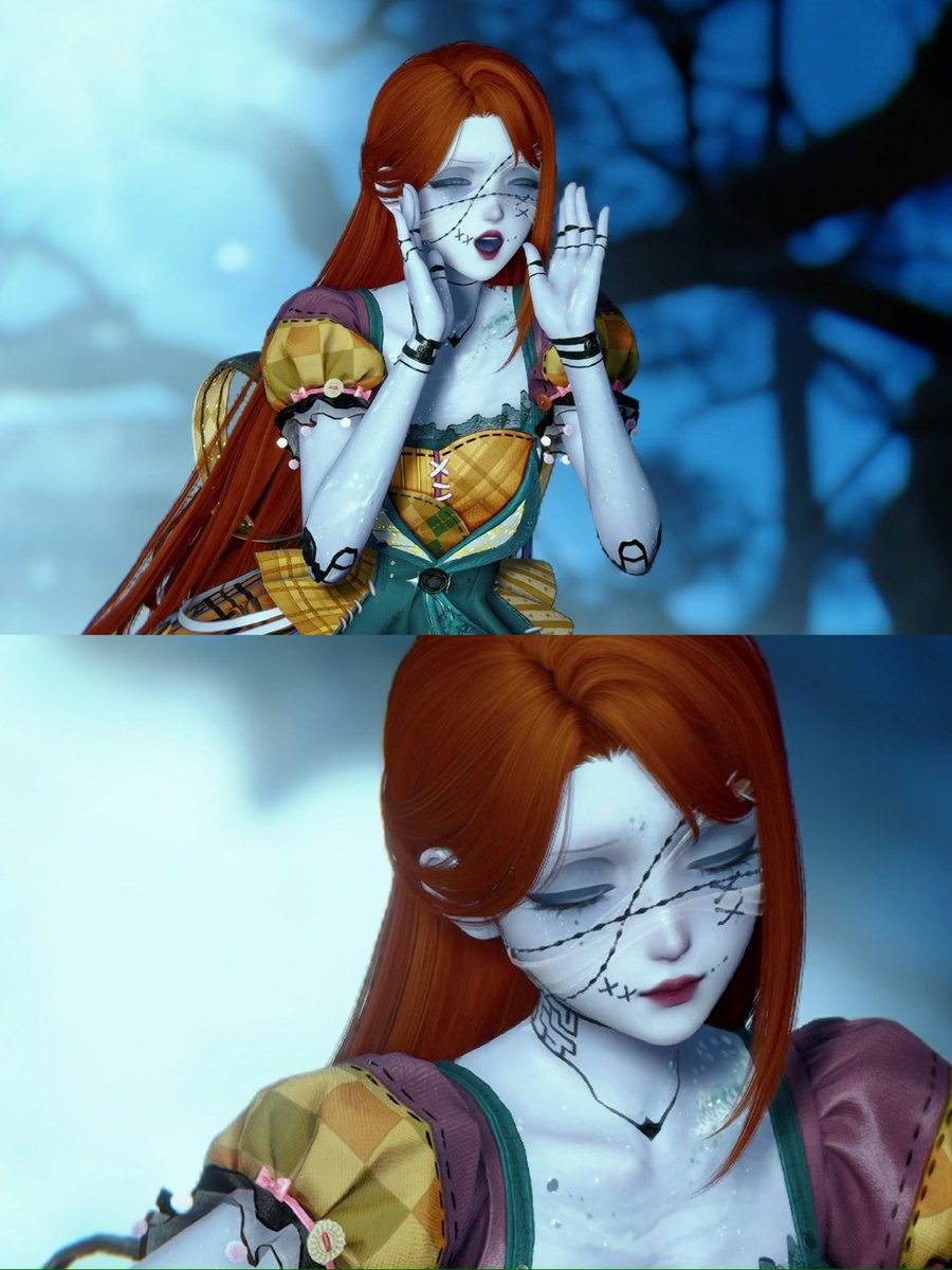 sennyxnikki's tweet photo. sally the nightmare before christmas! 🖤 happy spooktober! 
infinitynikki https://t.co/pCCMqdisEG