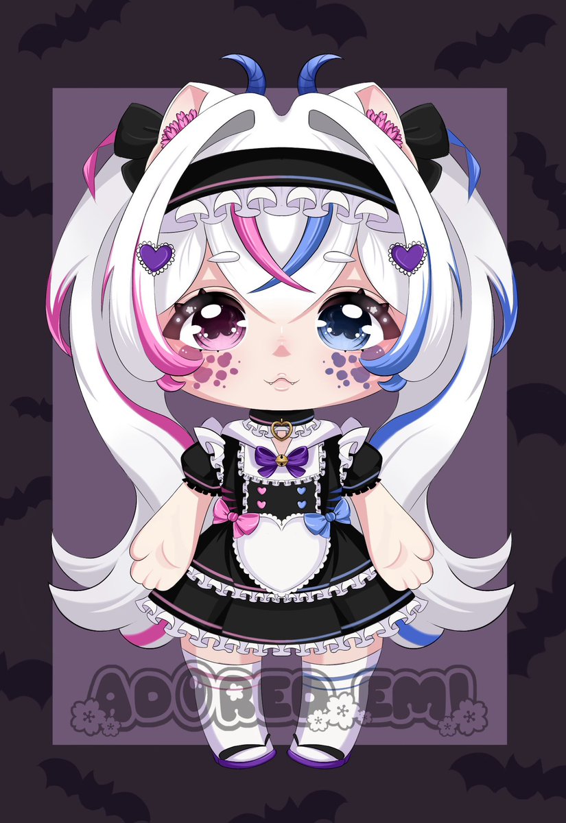 adored_emi's tweet photo. ˗ˏˋ🦇 #VGtober26 🦇ˎˊ˗
Day 1: Dress Up | Maid Emi Chibi

⊹₊┈ㆍ┈ㆍ┈ㆍ🎃ㆍ┈ㆍ┈ㆍ┈₊⊹
The perfect start to spooky season 
🎨 : @adored_emi | #adoredart 

PLEASE LMK IF I CAN DRAW YOU FOR ONE OF THE PROMPTS 
💜 Reply W/ OC 

♡ and ↻ are appreciated .ᐟ https://t.co/It6lJOdvlx
