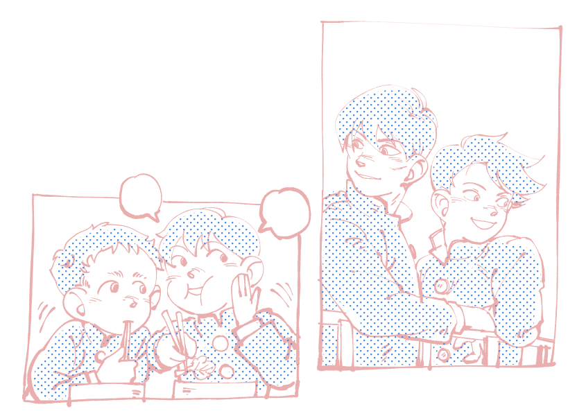 Anmonia6's tweet photo. small doodle of kanetetsu and yamakai in gakuran ☺️ https://t.co/jqof4x0e71