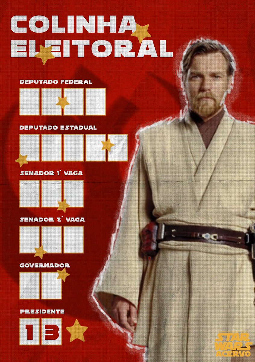 starwarsacervo's tweet photo. Vocês pediram, o Acervo acatou! Fizemos mais oito novas colinhas eleitorais para que vocês possam arrasar na votação de domingo.

Não se esqueçam de atualizar o e-título, checar seus candidatos e votar com consciência! Luh-lah de Alderaan precisa do seu voto, seja você de Tatooine ou de Coruscant. Juntos nós podemos fazer a diferença!