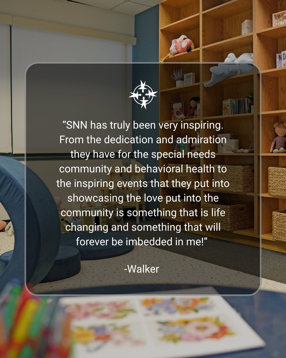 SpecialNeedsLA's tweet photo. This is what we want every person who comes through our doors to feel. 💜

Whether someone connects with Special Needs Network through our workforce programs, clinical services, community events or advocacy, our goal is to create opportunities that have a lasting impact.

We’re grateful to be part of that journey and even more grateful when members of our community share what the experience has meant to them.

Thank you, Walker, for being part of the Special Needs Network community. 

.
.
.

#specialneedsnetwork
