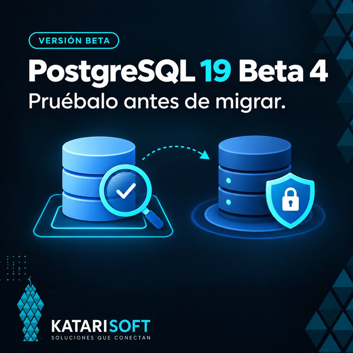 katarisoft's tweet photo. PostgreSQL 19 Beta 4: qué probar ahora y qué no llevar todavía a producción
https://t.co/h6Q1XA9WSu https://t.co/3zzFIhDpee