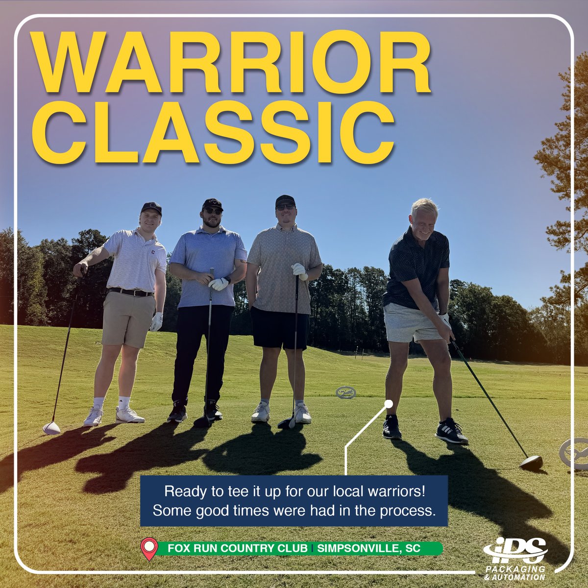 IPSpackaging's tweet photo. We’re proud to support Upstate Warrior Solution and the work they do for veterans, first responders, and their families throughout the Upstate.

Great cause. Great company. And hopefully at least a few great shots.

#UpstateWarriorSolution #PackagingIsAwesome https://t.co/TJbqNZzD5W