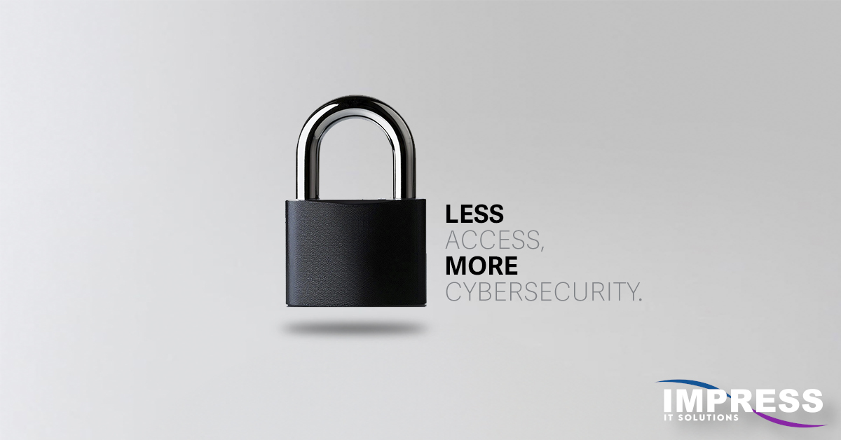 ImpressITS's tweet photo. Less access. More cybersecurity. 🔐 🛡️ 

The more access users have, the greater the risk your business is exposed to.

The Principle of Least Privilege helps you minimize the chances of a cyberattack. 

Ready to strengthen your security? Talk to our experts today about how we can help you implement PoLP.

https://t.co/gmSuUzqbrm
281-647-9977

#PoLP #LeastPrivilege