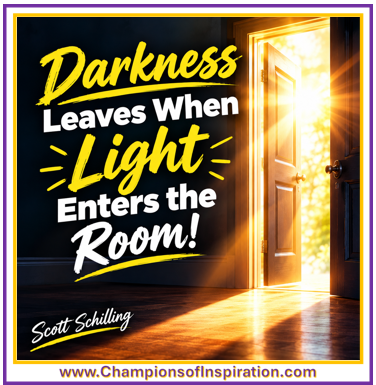 RealHawkeye8's tweet photo. Thought for the day...

"Darkness Leaves When Light Enters the Room!”

For more messages of hope and inspiration...check out the community at: https://t.co/fYsVd1XFUL

Have a fabulous day... #dreamscometrue #livingthedream #legacy #success https://t.co/iQSxmYm0PJ