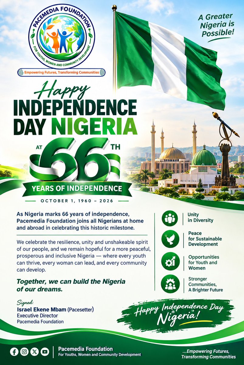 IsraelEkene's tweet photo. Happy Independence Nigeria https://t.co/XMw8X6RdLN