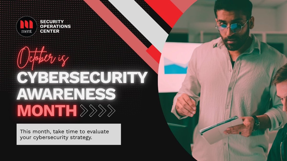 meritnetwork's tweet photo. This month, evaluate your cybersecurity strategy:

✔️ Review access controls
✔️ Confirm multi-factor authentication is enabled
✔️ Apply security updates
✔️ Educate users on phishing awareness
✔️ Monitor your environment for unusual activity

#CybersecurityAwarenessMonth 🛡️ https://t.co/wVjDheTaZ9