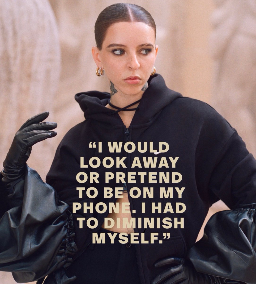 bizzleeilish's tweet photo. and look at you now, a role model and a safe space for lesbians all over the world https://t.co/wLFPbV4wyK