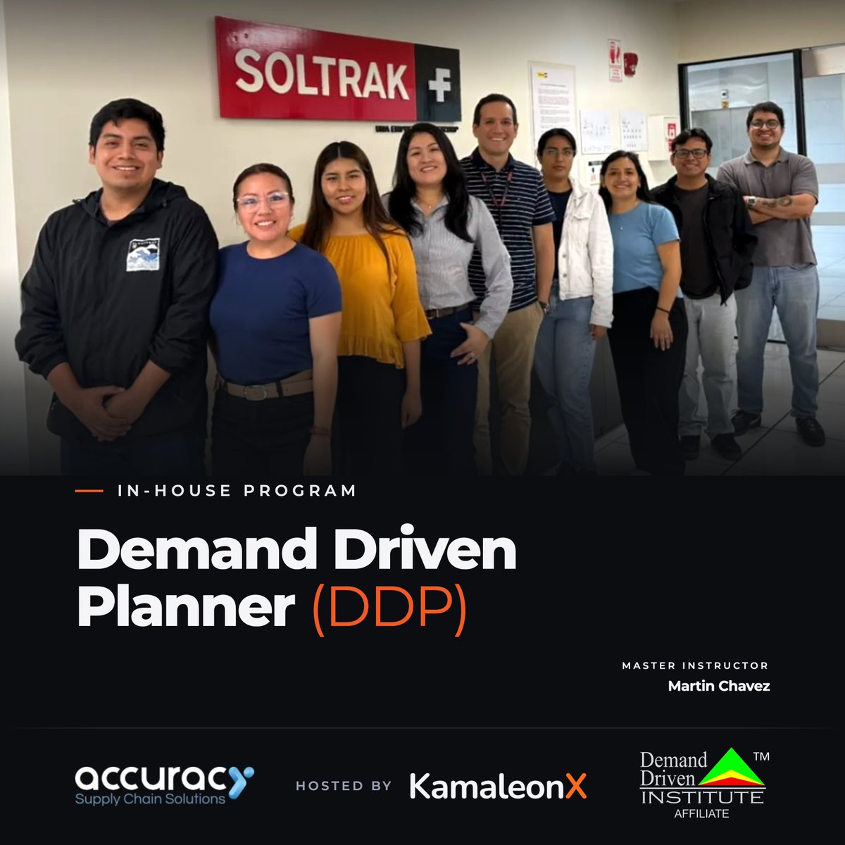 ddinstitute's tweet photo. #ddiinstructor Martín Chávez, MBA, DDPP, DDDP of #ddiaffiliate Accuracy Supply Chain Solutions leads an inhouse Demand Driven Planner (DDP) program hosted by KamaleonX.
#DDMRP #DemandDriven #thoughtware #SupplyChainInnovation #SupplyChainResilience #SupplyChainTransformation https://t.co/BXsDtQa4T0