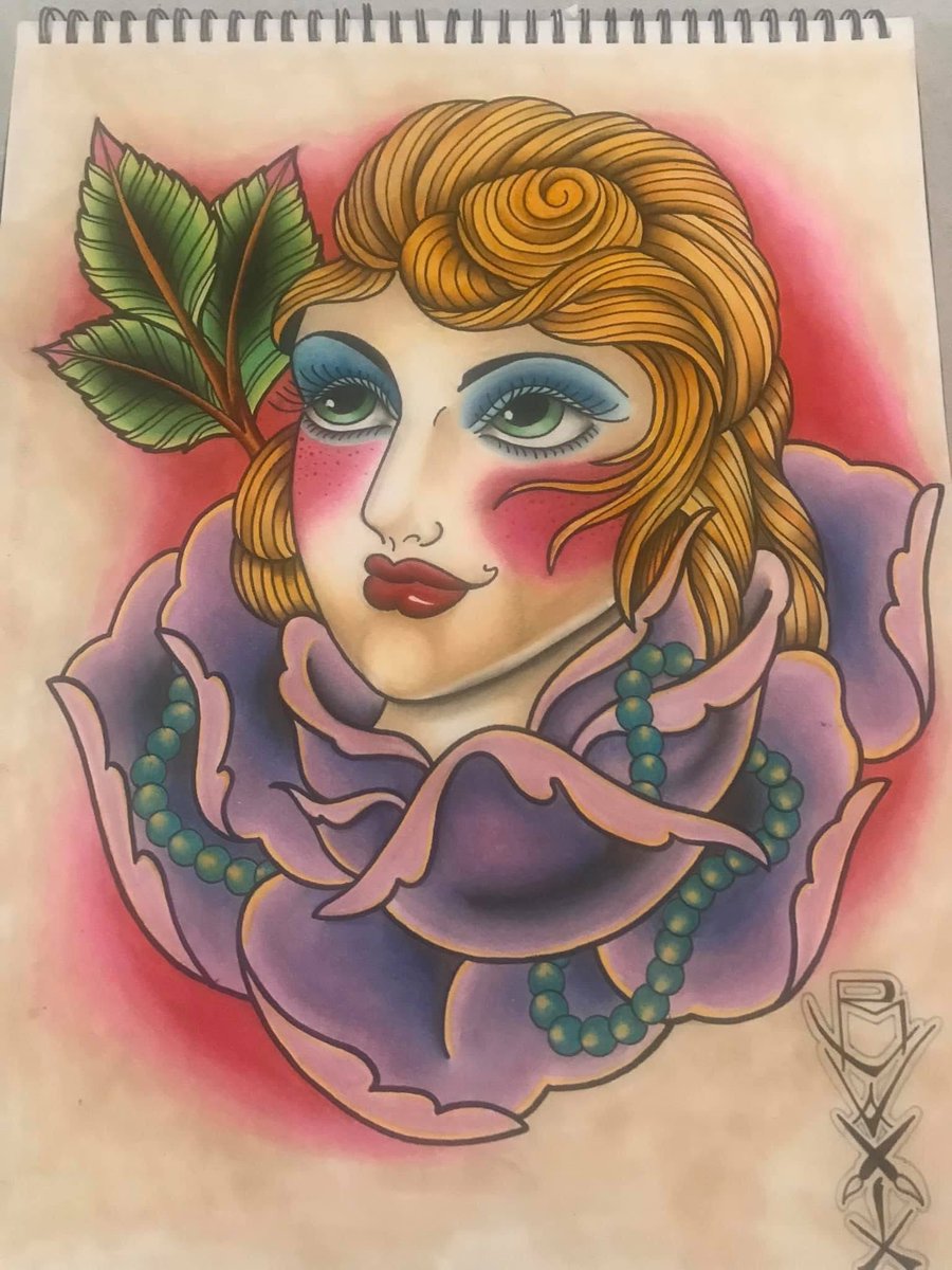 LokiMFDOOM's tweet photo. Girl head in a flower I did in my sketchbook 
#art #artstyle #artistsonx #drawingㅤㅤ #draw #sketchbook #rose #lokidoomart https://t.co/OmRbghJ94t