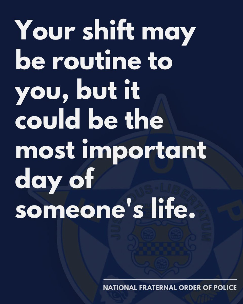 GLFOP's tweet photo. For you, it may be another call. For them, it may be the moment they needed someone to show up. Never underestimate what your presence can mean.
 #LawEnforcement #FOP #PublicSafety #OfficerAppreciation #PoliceLife https://t.co/JOr9a9ZbAf
