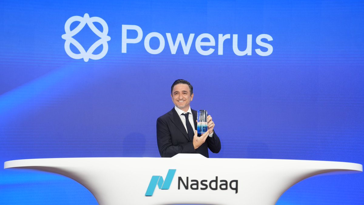 powerus_usa's tweet photo. This morning our team stood in Times Square and rang the @Nasdaq opening bell.

With us were our management team, our board, our employees, and the guests who came out for it. Thank you to every one of them, and to the Nasdaq team for hosting us.

Our merger with AGH closed effective today. AGH has been renamed Powerus Corporation, and our shares trade on Nasdaq under the symbol $PUSA.