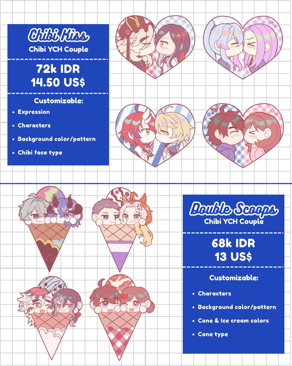 miiscellaneous's tweet photo. [ 🔂 / ❤️ appreciated!] ⚠️CW: Yume

Hello!! I'm currently accepting YCH+custom macaron chibi c0mmissions for both local &amp; international! 

Please kindly DM me if you're interested or have any questions ^^)
🔗: https://t.co/YSnMHd26K2

#VgenCommㅤ #Vgencommissionㅤ #Vgen https://t.co/mj1avOBvlK