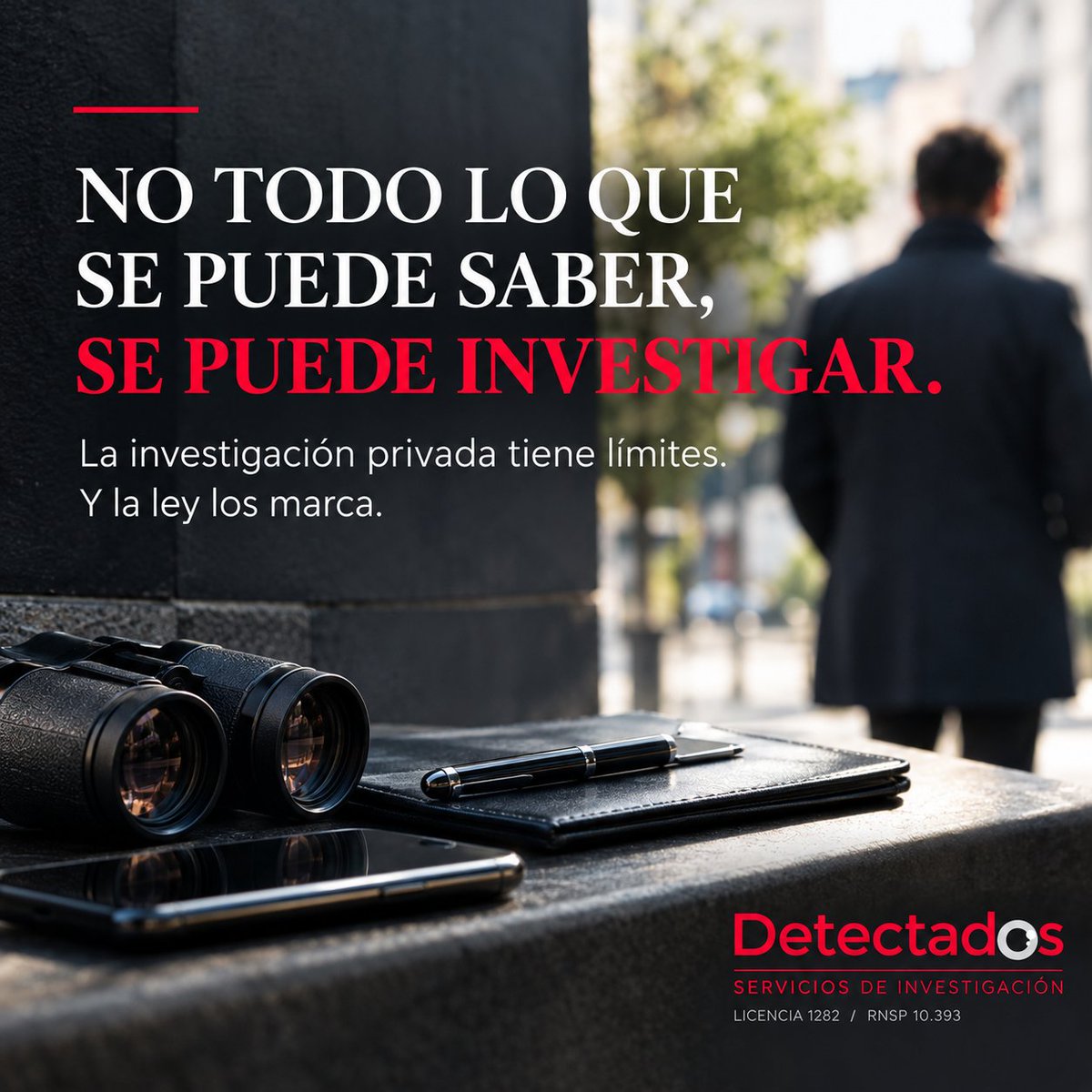 Detectados_Inv's tweet photo. 👀 ¿Investigar o espiar? No significan lo mismo.
 La investigación privada está regulada por la Ley 5/2014. 🔎 Investigar no es espiar: es ejercer una actividad profesional dentro del marco legal.
#Detectados #InvestigaciónPrivada #DetectivePrivado https://t.co/gzjK061UPH