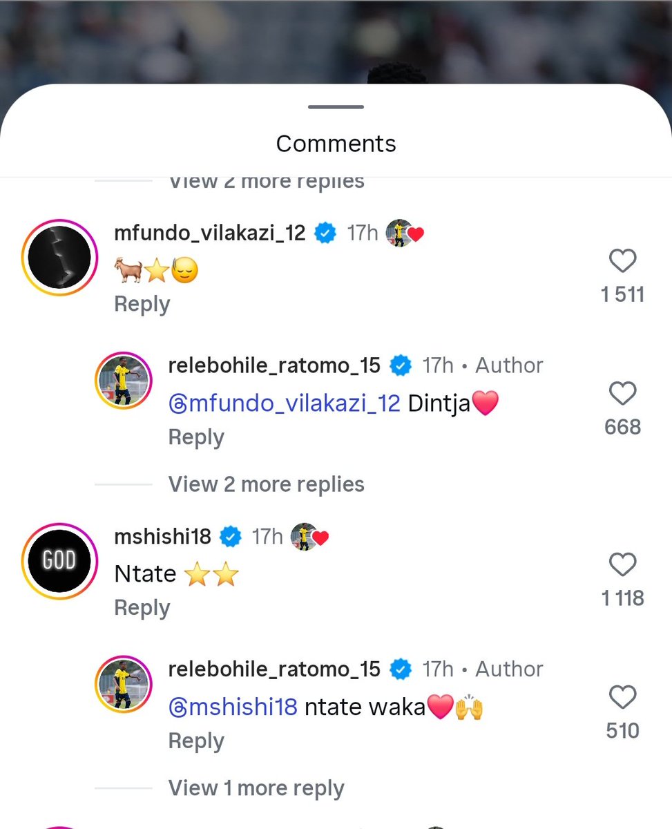 BabonkeL's tweet photo. Mofokeng is the grootman of SA footballers. Just look at his comment section on Instagram 🔥🔥🔥🙏🙏, 🐐 https://t.co/zsdqrHNag8