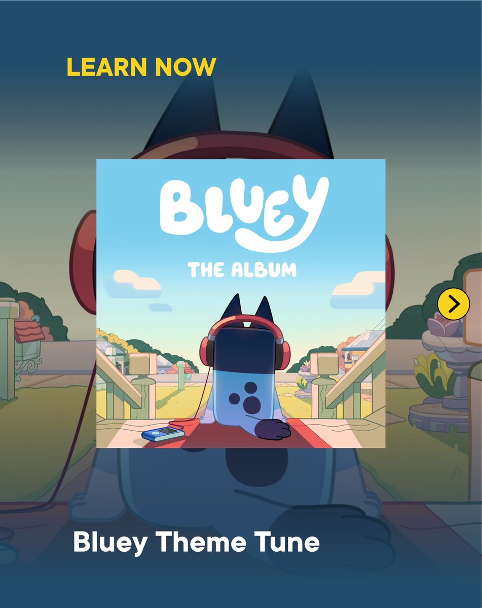 rocksmithplus's tweet photo. 🔥 BLUEY NOW ON ROCKSMITH+ 🔥

The Bluey Theme Tune (Instrument Parade) from Bluey the Album is now playable on Rocksmith+. A joyful pick for beginners and the perfect track to share with the young musicians in your life.

Which track are you playing first?

DOWNLOAD NOW FOR FREE 👉 https://t.co/ZdImfcZuF6

#RocksmithPlus #Bluey

1/2