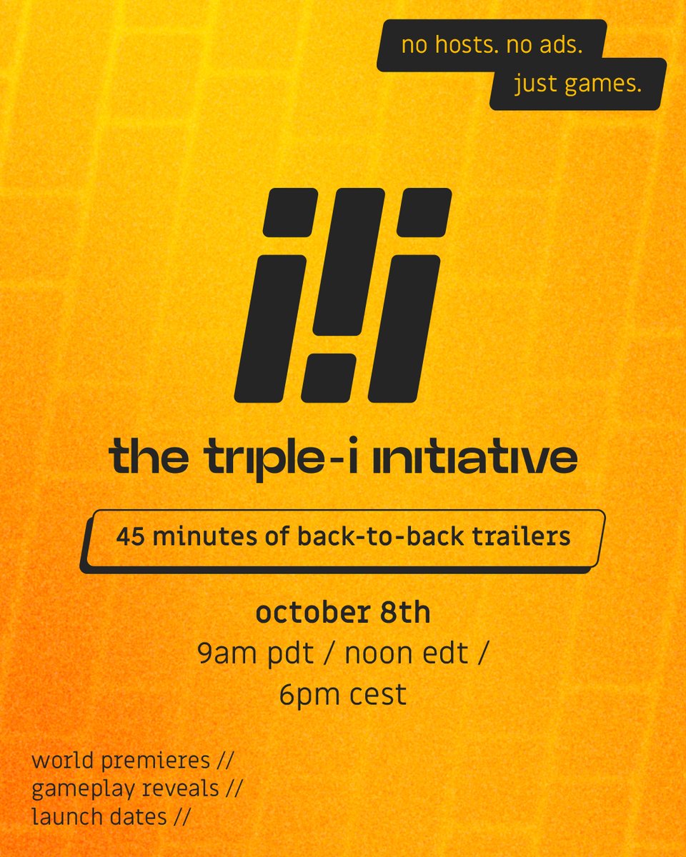 kingdomthegame's tweet photo. ✨Kingdom Two Crowns will be at The Triple-i Initiative showcase on October 8th!✨

The show is only back-to-back trailers of games with world premieres, gameplay reveals, launch dates & more.

In addition to that, there is #SteamAutumnSale with up to 90% off; Coronation Weeks & more - see the latest update at https://t.co/hcsxGzXAw7
#iiishowcase @RawFury @iii_initiative